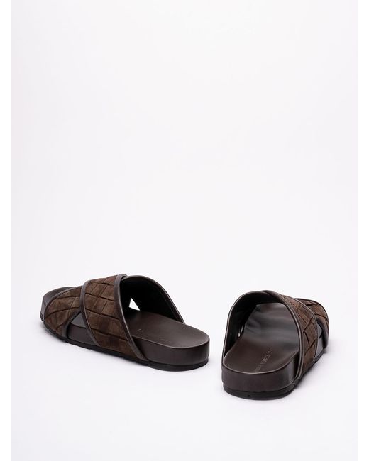 Bottega Veneta Brown Tarik Sandals for men