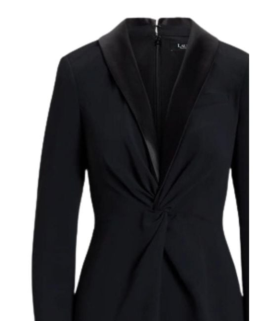 Ralph Lauren Blue Zeenai Cocktail Dress