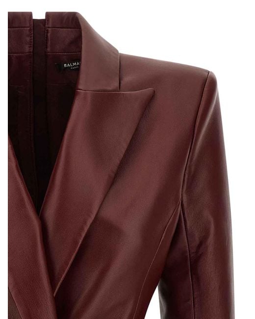 Abito Blazer di Balmain in Red