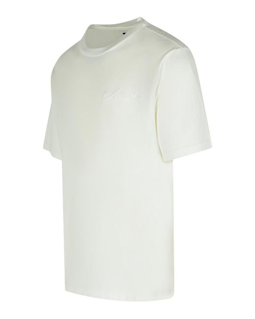 Amiri White Bandana Cotton T-Shirt for men