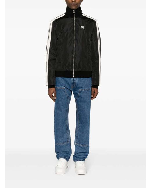 Palm Angels Black Down Jackets for men
