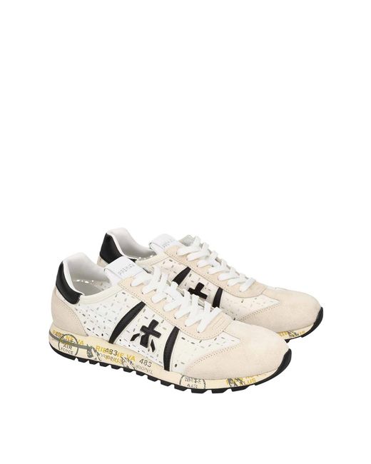Premiata White Lucyd Sneakers