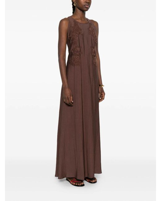 ERMANNO FIRENZE Brown Long Dress