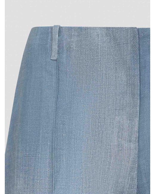 Ermanno Scervino Blue Polyester Pants