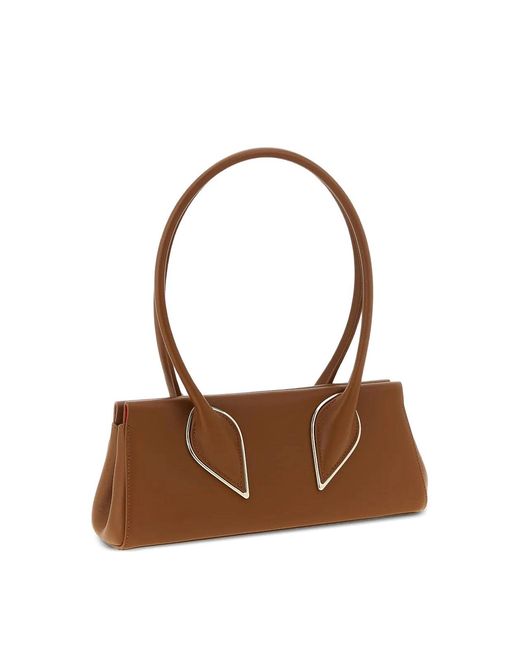 Christian Louboutin Brown Venus Baguette Bag