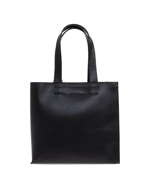 Furla Black Divide Medium Tote Bag