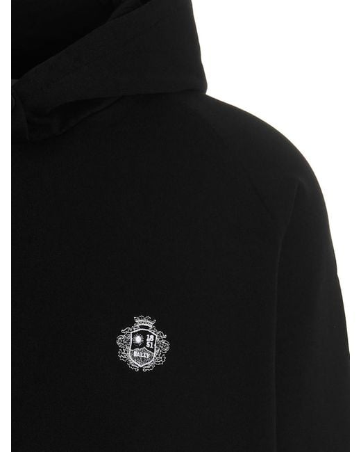 Bally Black Cotton Sweatshirt for men
