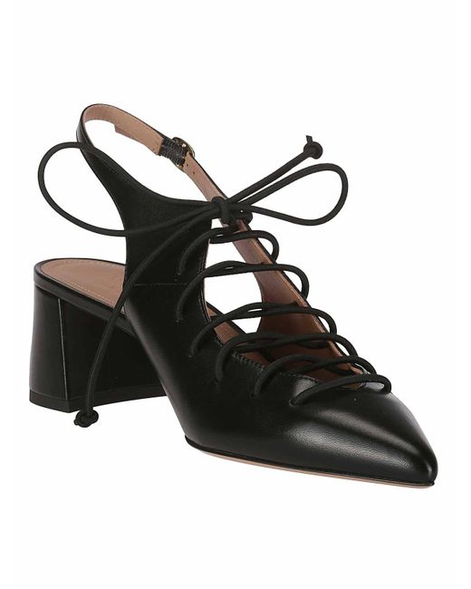Malone Souliers Black Court Shoes