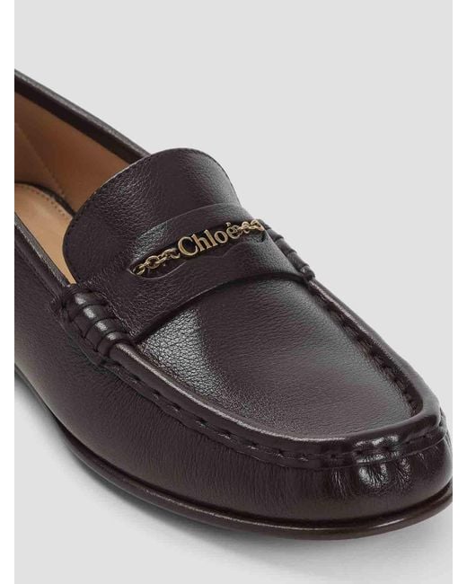 Chloé Gray Loafers
