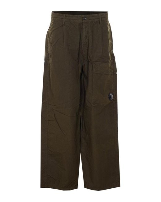 C P Company Green Micro-Reps Pants for men