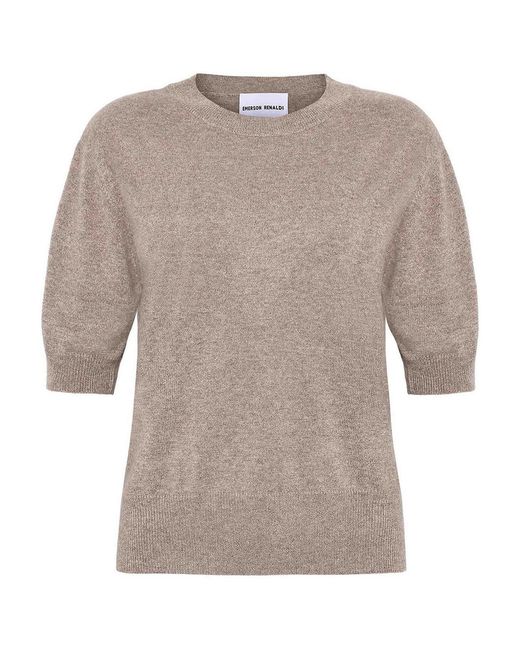 EMERSON RENALDI Gray Crew Neck Sweater