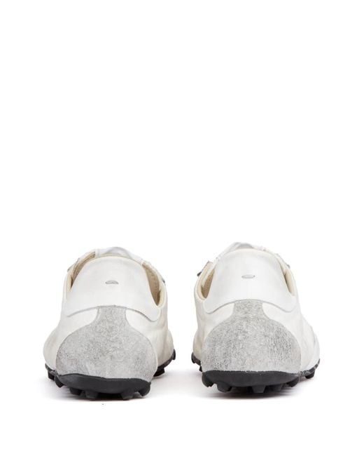 Maison Margiela White Sprinters Drill Cotton With Vintage Treatment Sneakers