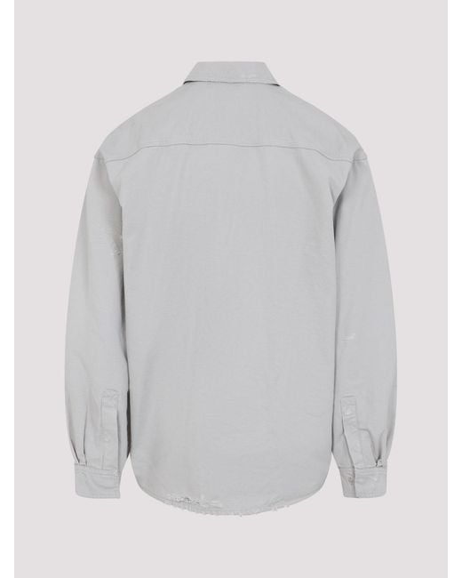 Balenciaga Gray Workwear Shirt for men