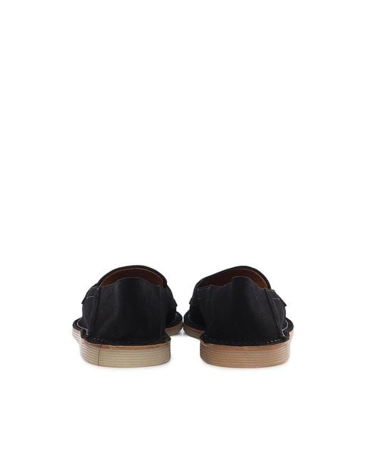 Dolce & Gabbana Black New Florio Leather Loafers for men