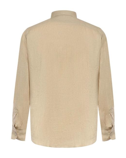 Eleventy Natural Linen Shirt for men
