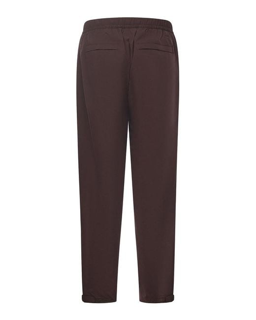 Laminar Brown Nylon Trousers for men