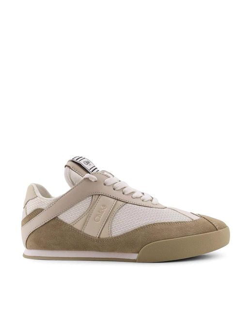 Chloé White Kick Mesh Sneakers