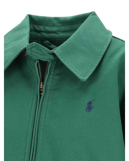 Polo Ralph Lauren Green Oversized Cotton Windbreaker