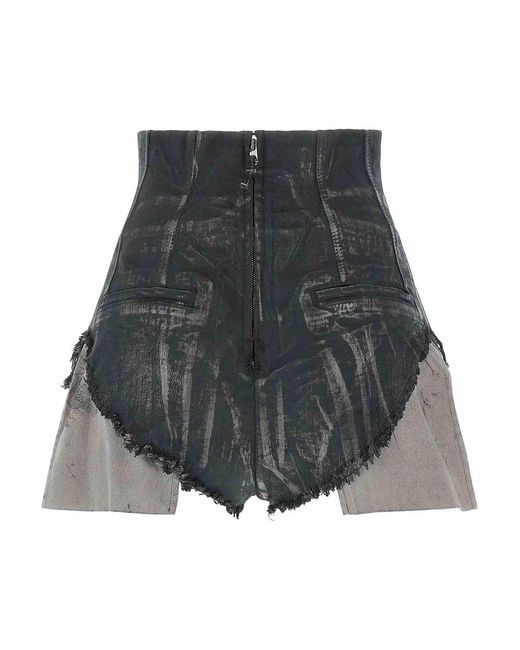 Rick Owens Gray 'Dirt Cutoffs' Shorts