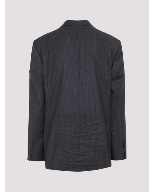 Balenciaga Black Wool Blazer for men