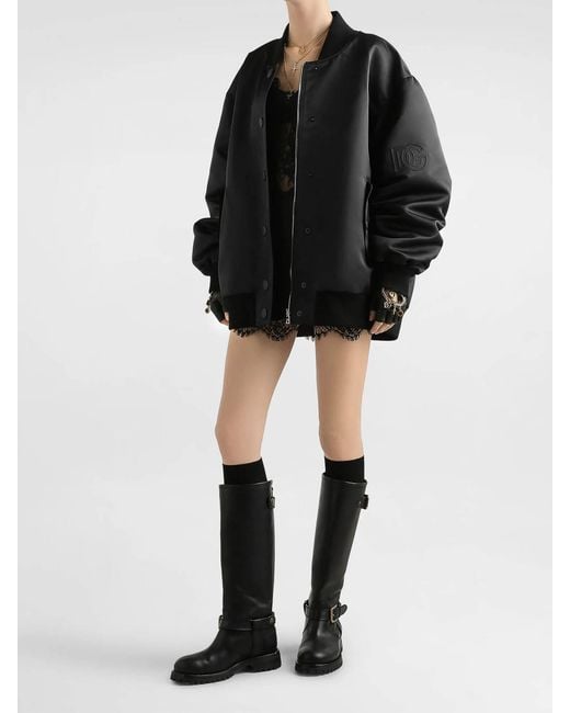 Dolce & Gabbana Black Oversized Jacket