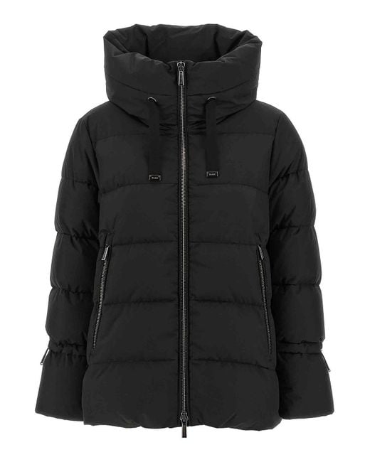 Moorer Black Gadia Down Jacket