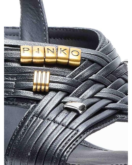Pinko Blue Lara Pump Sandals