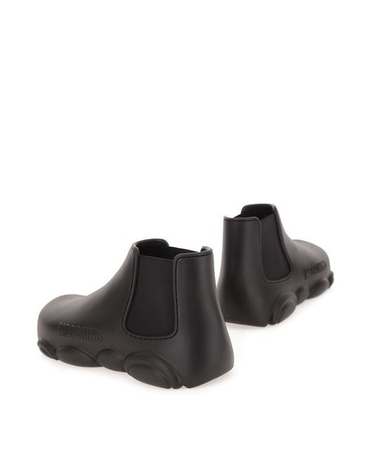 Moschino Black Teddy Pvc Boot for men