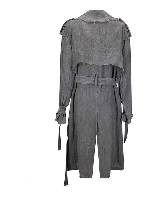 Limi Feu Gray Long Trench Coat