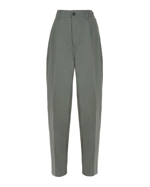 Maison Margiela Gray Wide Trousers With Padleton Inserts