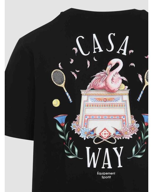 Casablanca Black Casa Way T-Shirt for men