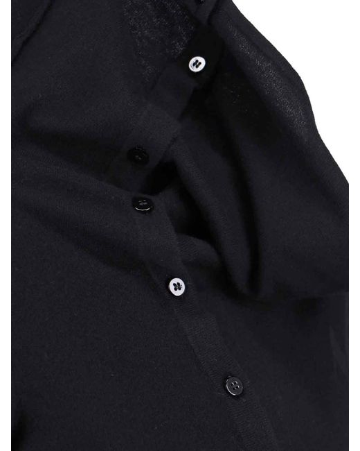 The Attico Black Mini Logo Dress