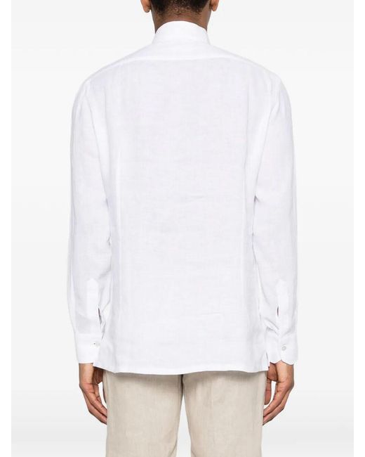 Kiton White 'Nerano' Shirt for men