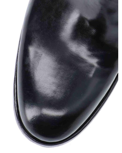 Premiata Black Calfskin Ankle Boots for men