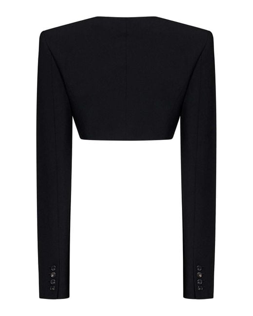 Nensi Dojaka Black Cropped Blazer