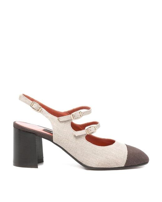 CAREL PARIS Pink Papaya Slingback Pumps