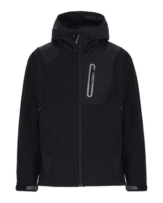 And Wander Black Hooding Technical Jacket for men