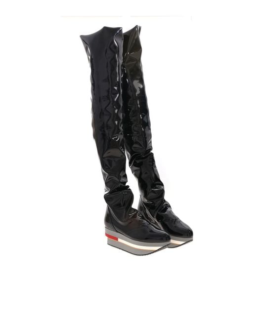 Vivienne Westwood Black Rock Horse Long Sport Boots