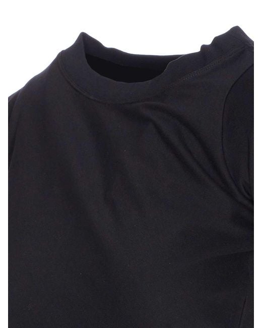Courreges Black Twisted T-Shirt