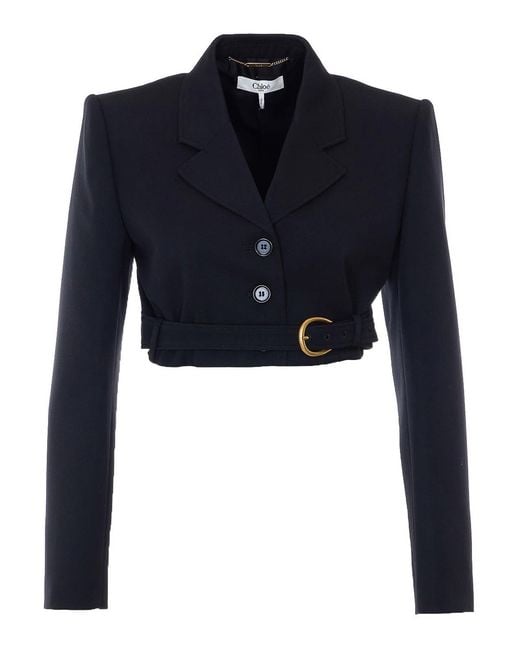 Chloé Blue Cropped Jacket