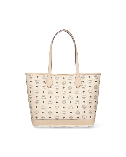 MCM Natural Liz Tote Bag