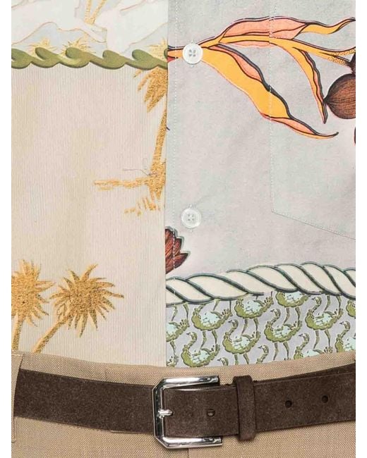 Paul Smith Gray Printed Cotton Shirt for men