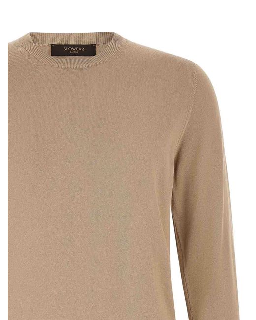 Zanone Natural Cotton Sweater for men