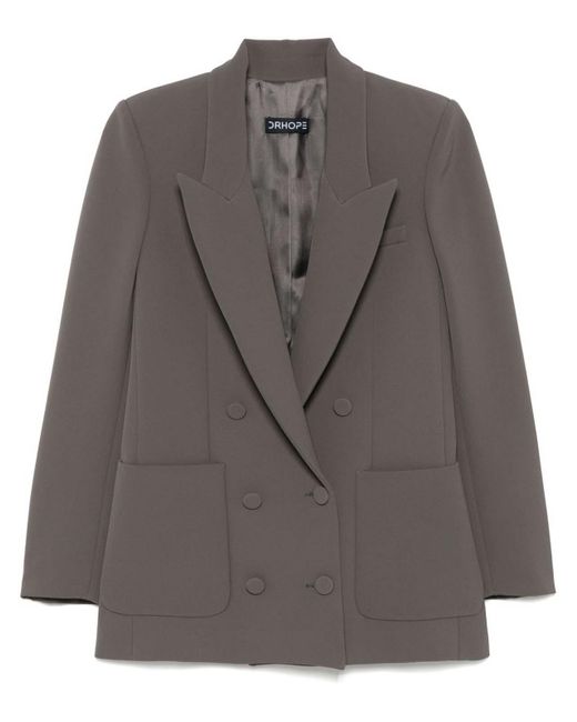DR. HOPE Purple Over Double Breasted Coat