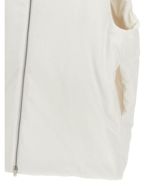 Jil Sander White 01 Vest for men