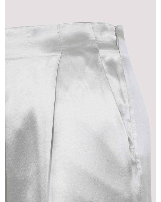 Alberta Ferretti Gray Viscose Pants