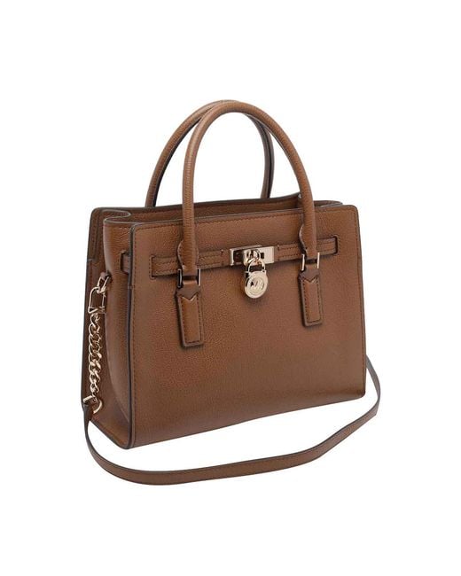 MICHAEL Michael Kors Brown Small Hamilton Moderne Satchel Bag