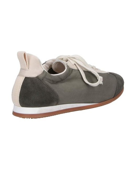 Uma Wang Gray Leather Sneakers