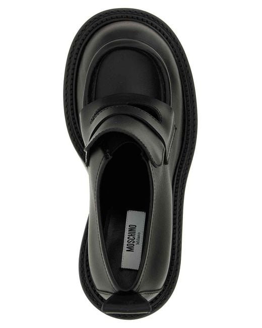 Moschino Black Olivia Loafers