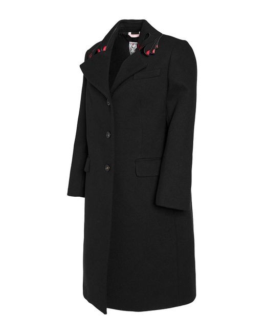 Vivetta Black Patterned Coat